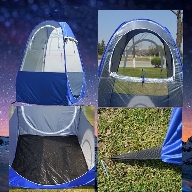 Cheap Goat Tents Outdoor Single Tent Fishing Mountaineering Camping Tent Waterproof Sunscreen Warm Automatic Speed Open Windproof Wigwam Tents 